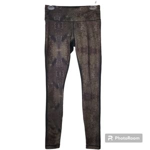 Lululemon Wunder Under, Full-on Luon, Full Length Leggings 30", Multi/Black Sz.6